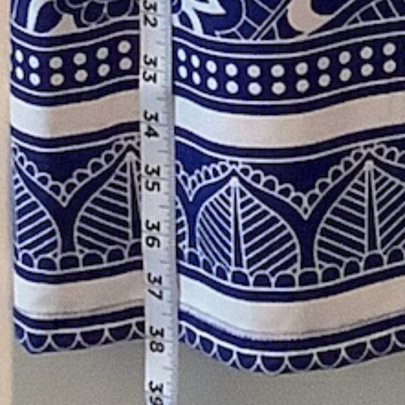 Forever Sapphire Blue Abstract Floral Dress - Picture 8 of 9